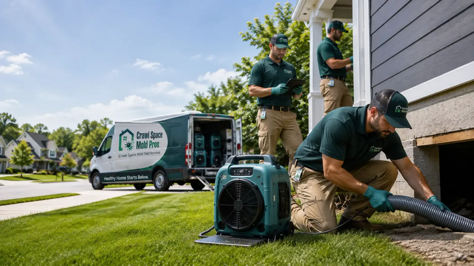 Crawl Space Mold Removal in Wrentham, MA